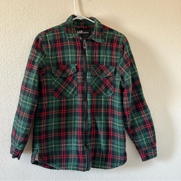 UG Urgent Gear Women’s zip Front Flannel Shacket Sz Small faux Shearling Lined - Picture 2 of 10